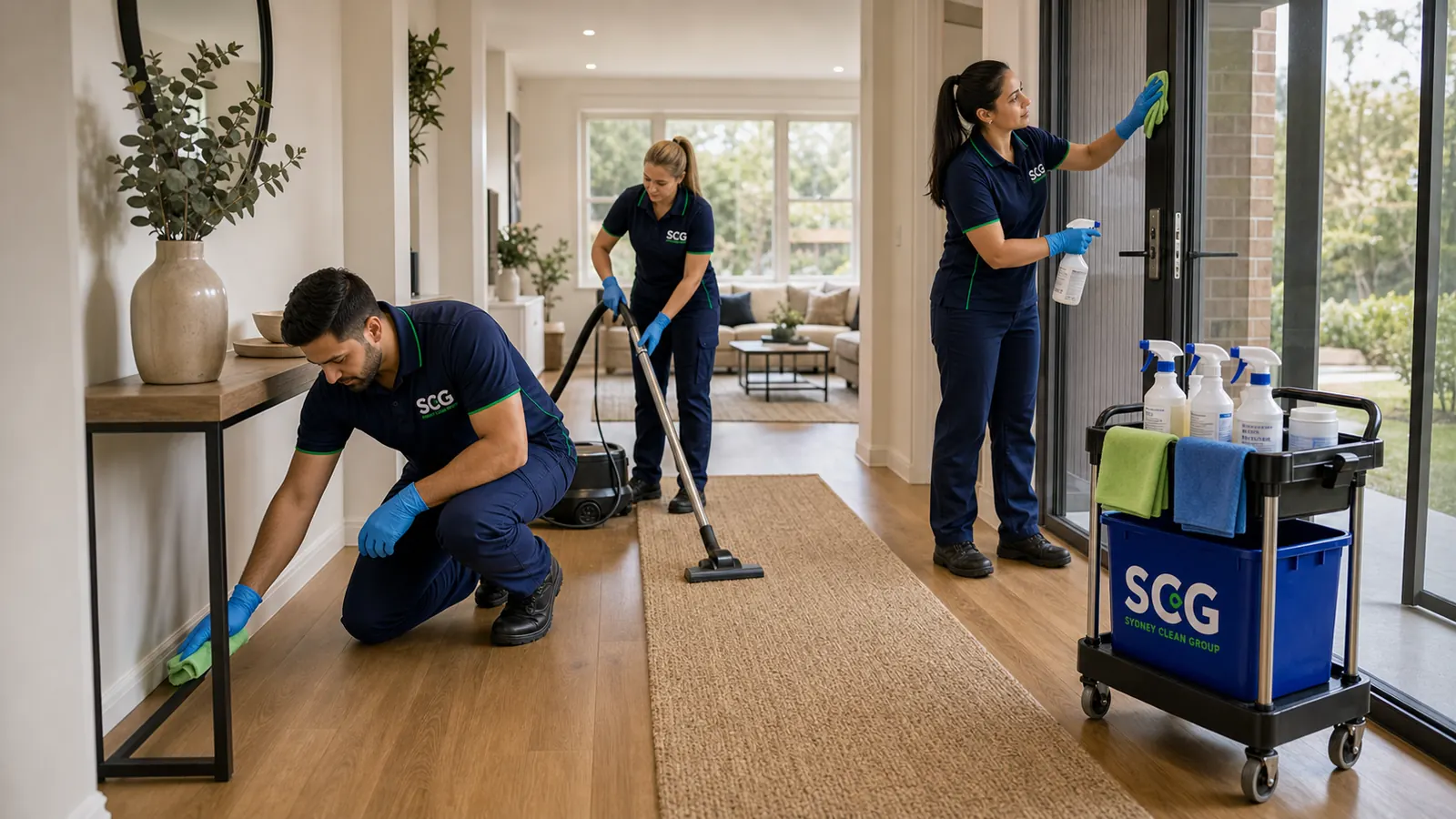 End of Lease Cleaning team at work in Sydney — Sydney Clean Group